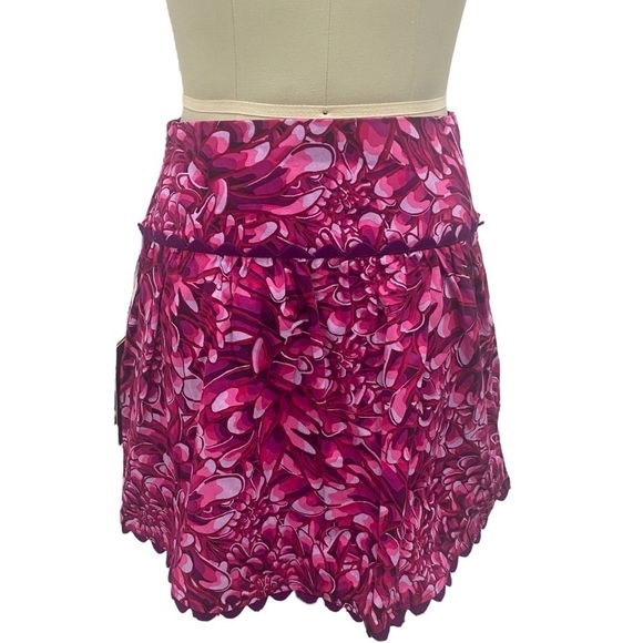 Women’s Scallop Floral Wrap Midi Skirt Kika Vargas Pink Size 0 - Picture 5 of 10